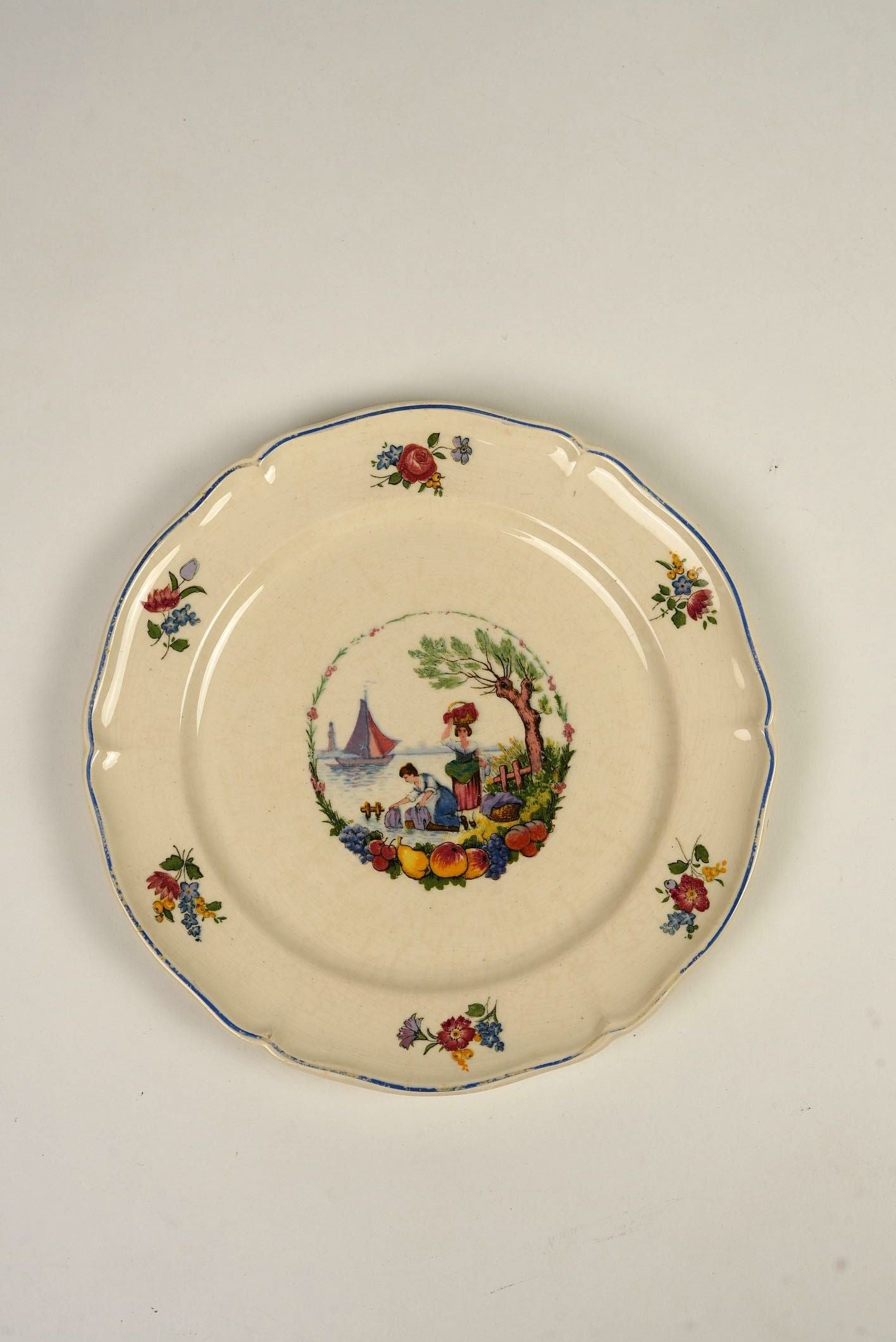 Antoine Watteau Inspired Pastoral Plates | Set of 4
