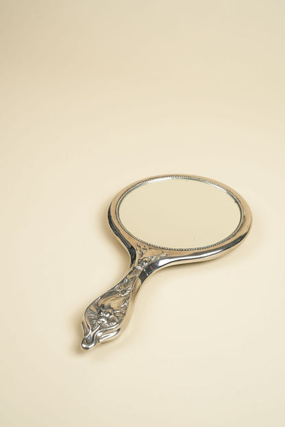 Art Nouveau Silver Hand Mirror