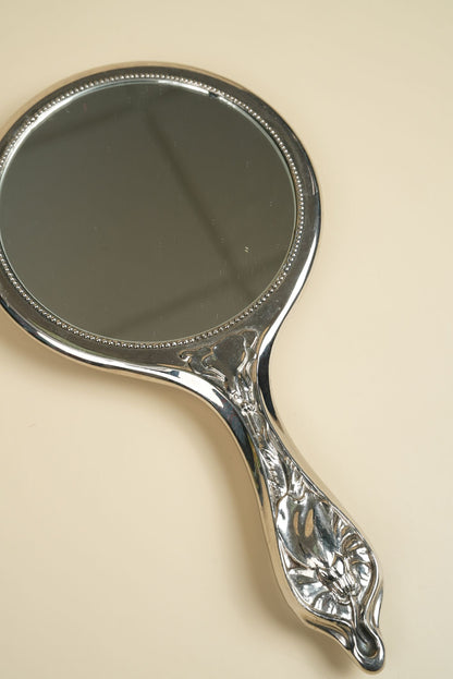 Art Nouveau Silver Hand Mirror