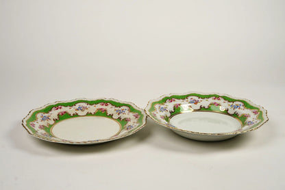 Ashworth Bros Hand-Painted Plates with Gilded Detail | Set of 2
