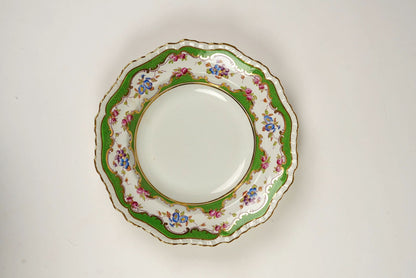 Ashworth Bros Hand-Painted Plates with Gilded Detail | Set of 2
