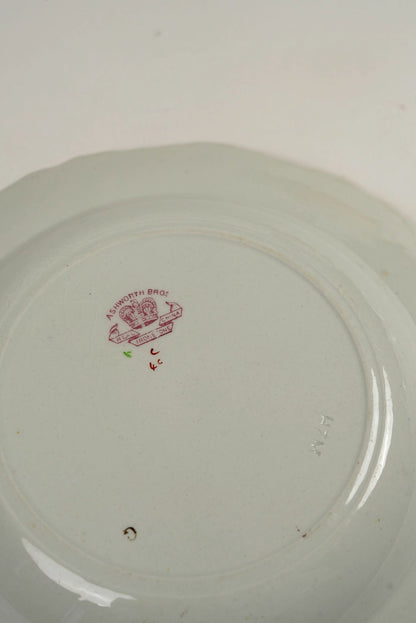 Ashworth Bros Hand-Painted Plates with Gilded Detail | Set of 2