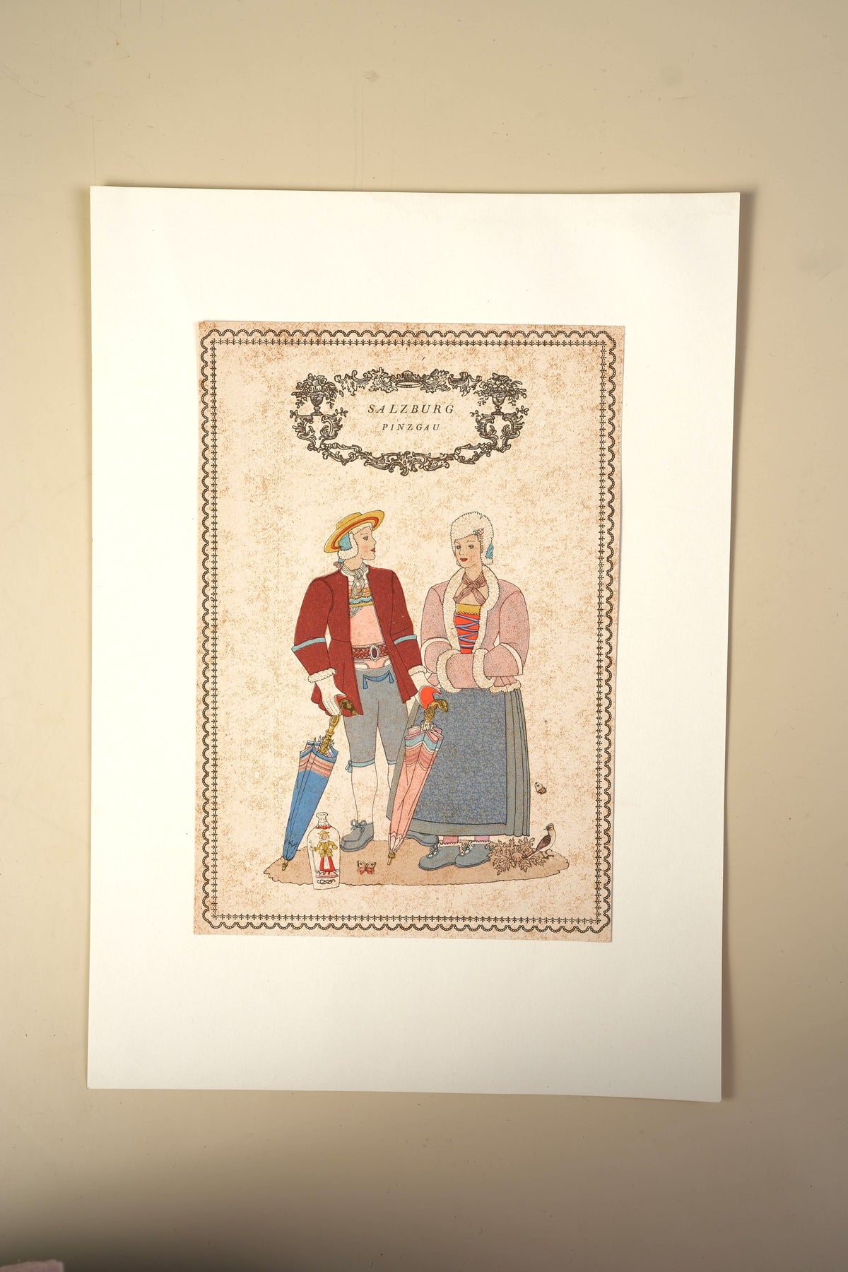 Austrian Folk Costume Print