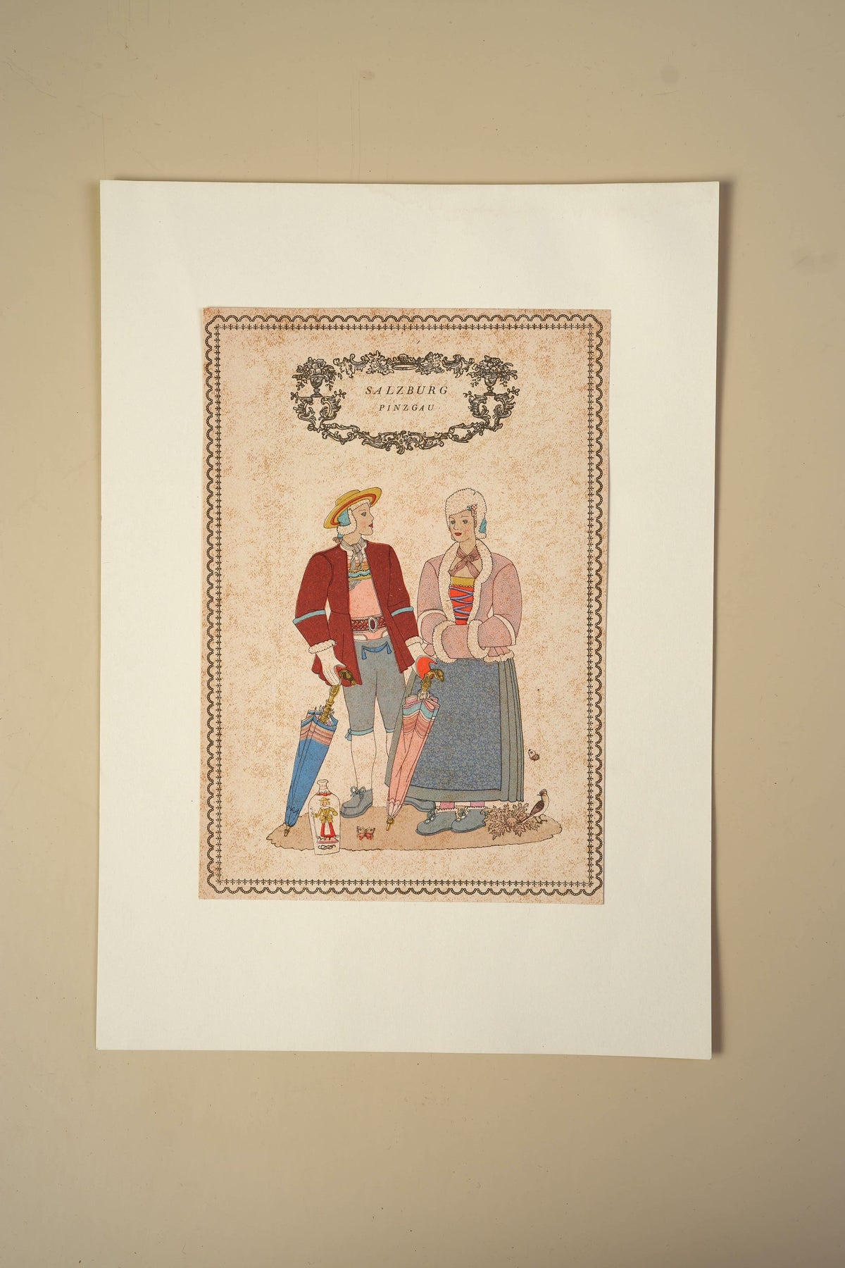 Austrian Folk Costume Print