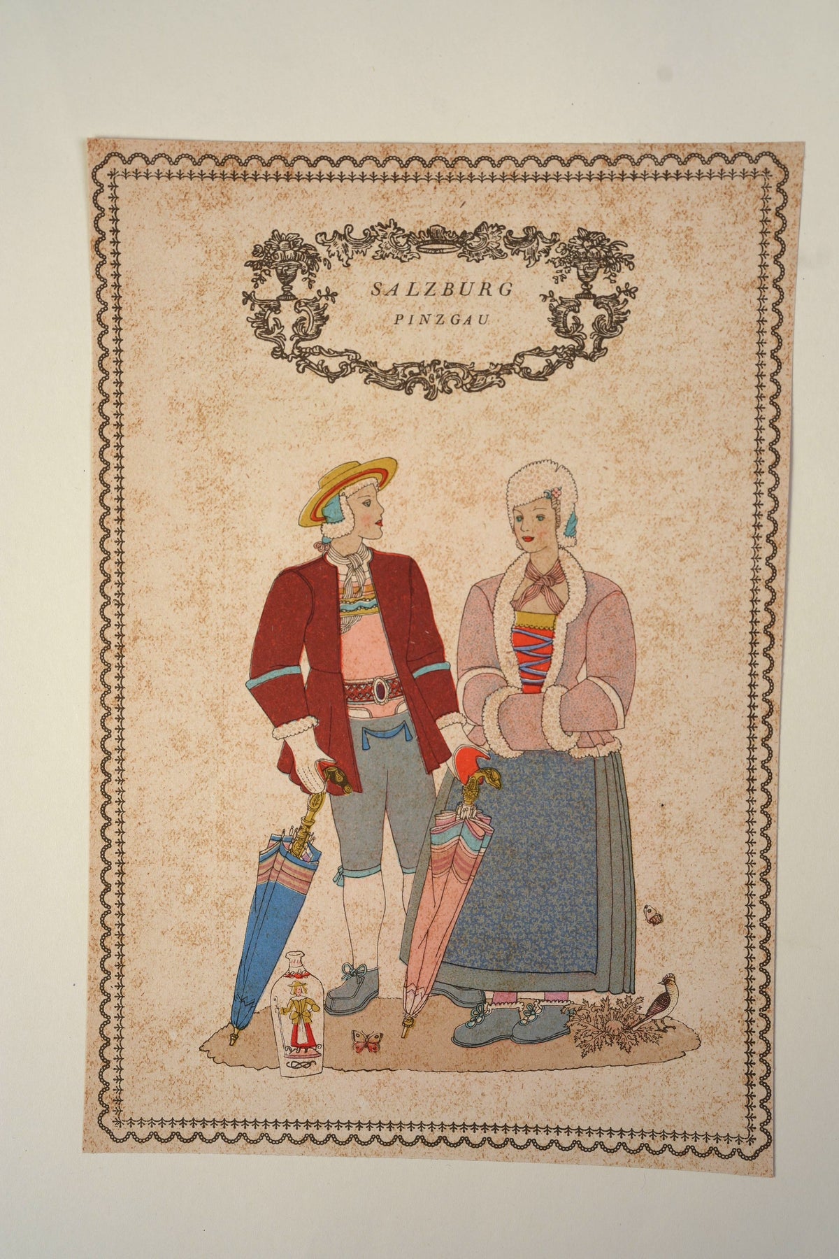Austrian Folk Costume Print