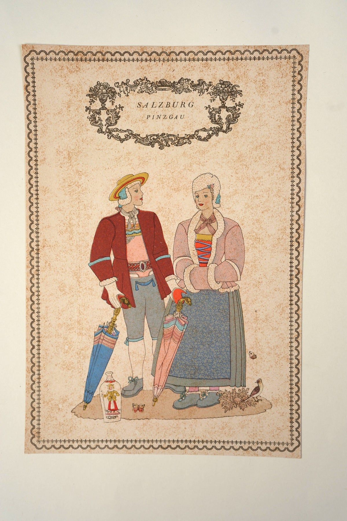 Austrian Folk Costume Print
