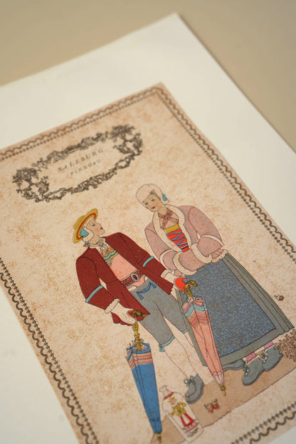 Austrian Folk Costume Print