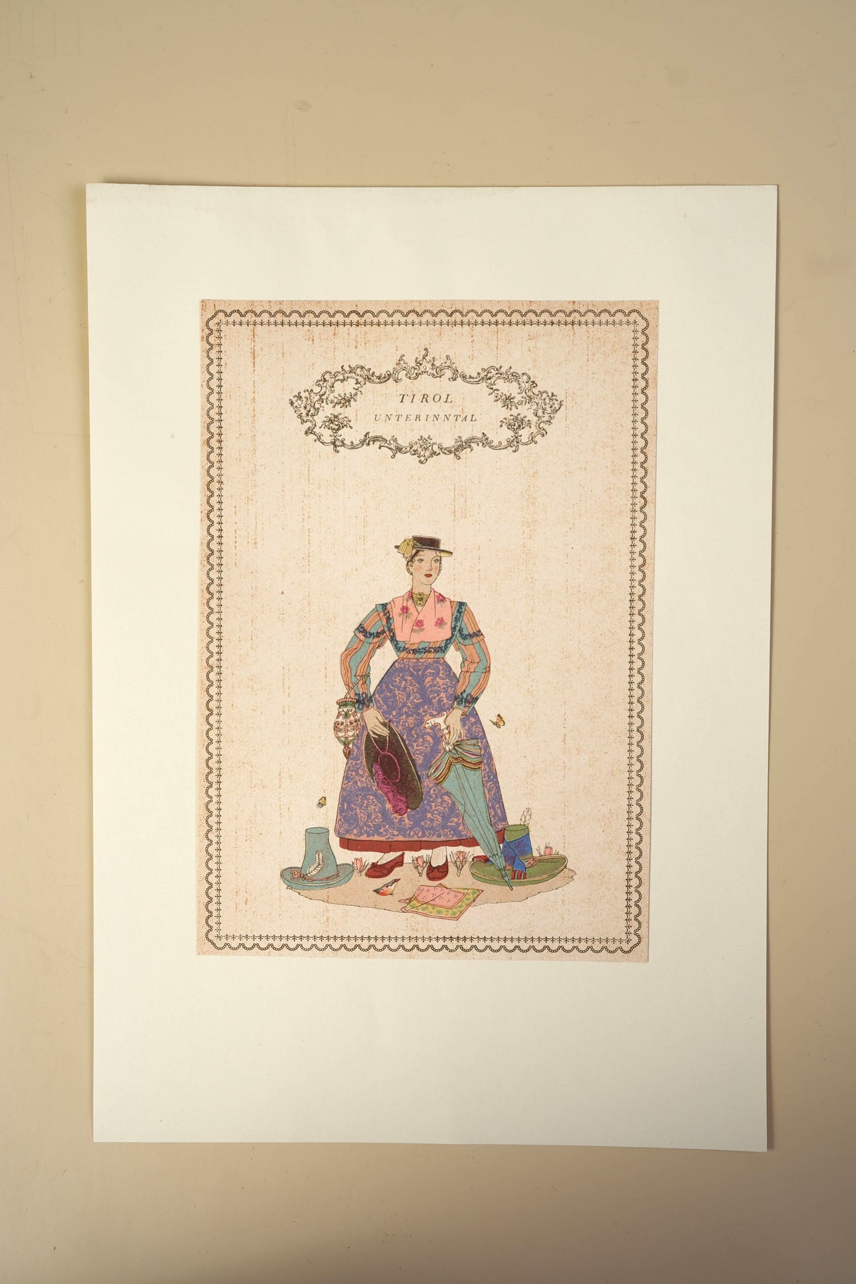 Austrian Folk Costume Print