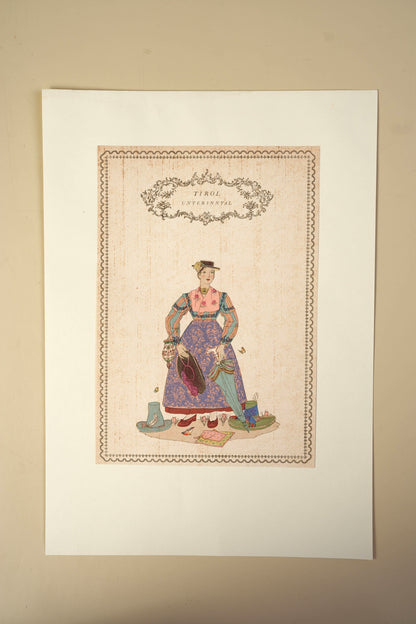 Austrian Folk Costume Print