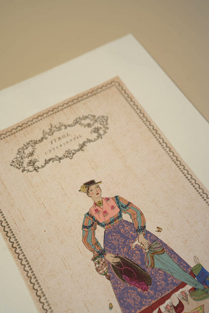 Austrian Folk Costume Print
