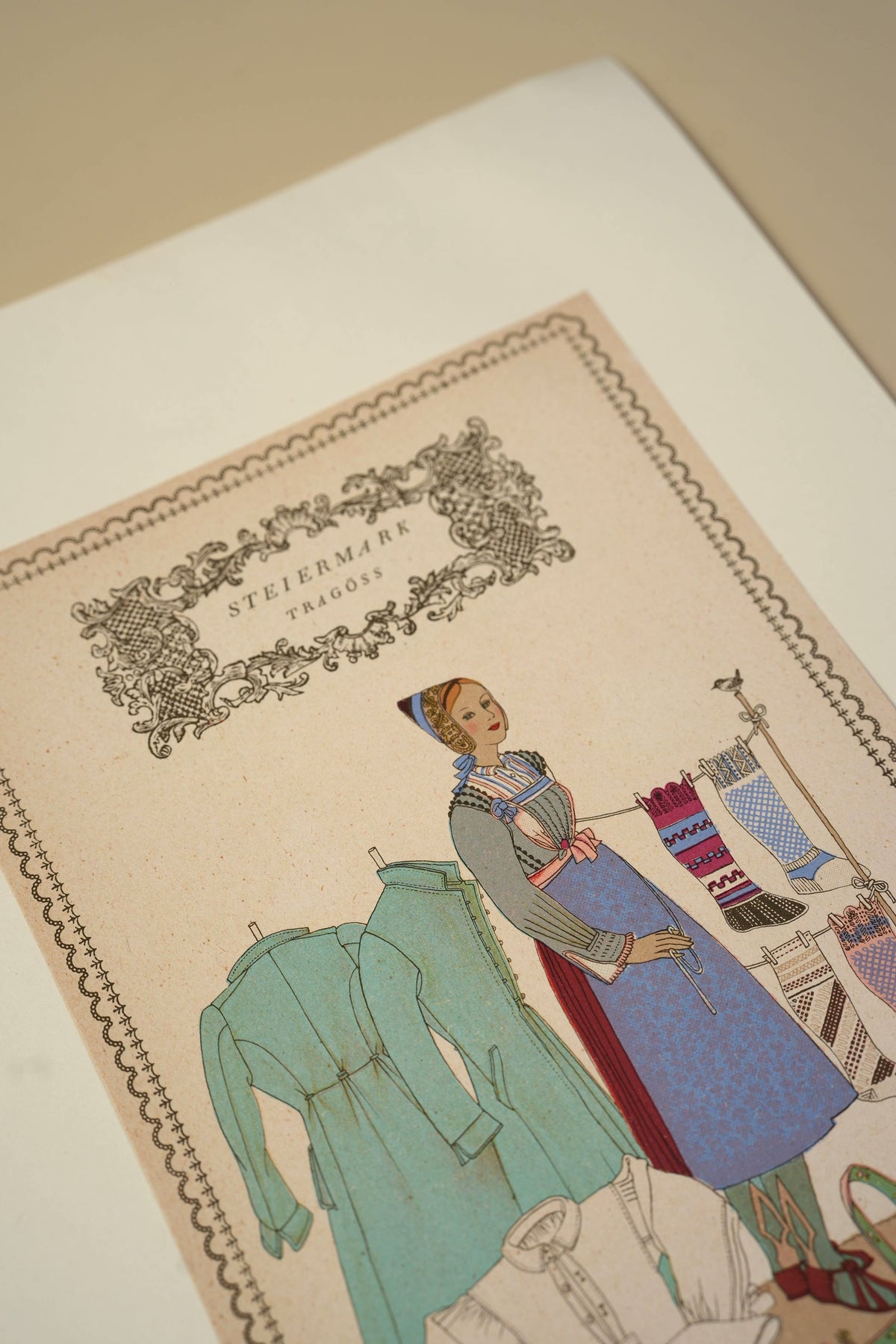 Austrian Folk Costume Print