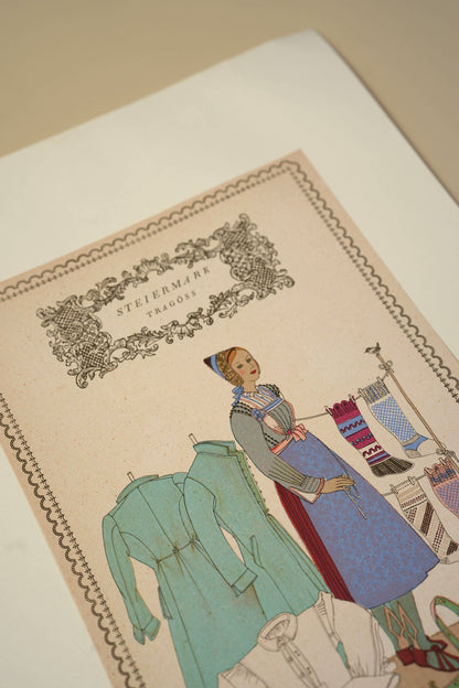 Austrian Folk Costume Print