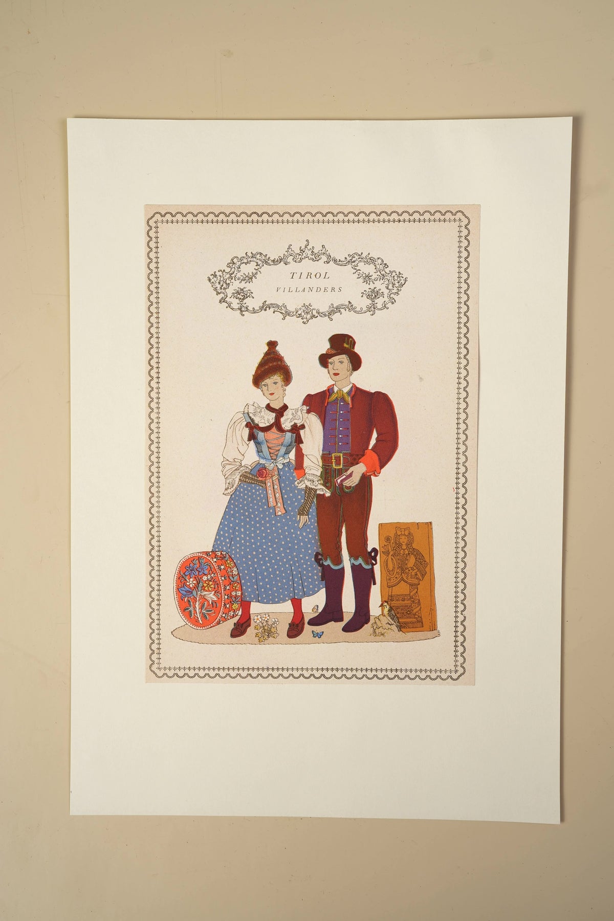 Austrian Folk Costume Print