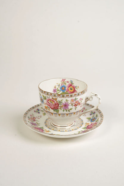 38-Piece Fine Bone China Tea & Cake Set “Malvern” Pattern