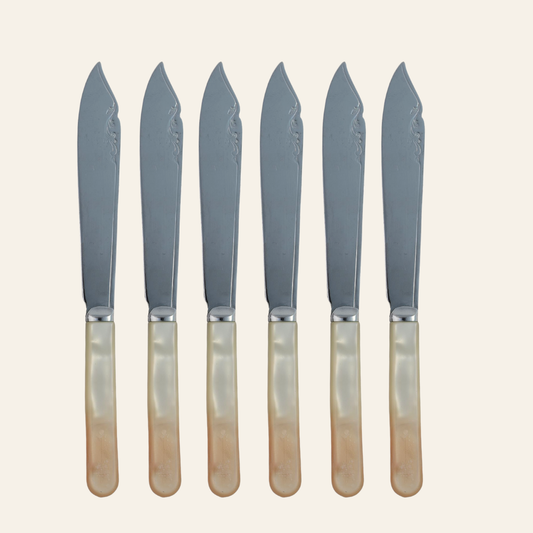 Sheffield Vintage Mother-of-Pearl Knives – Set of 6