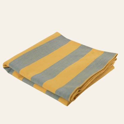 Striped Blue & Yellow Table Cover