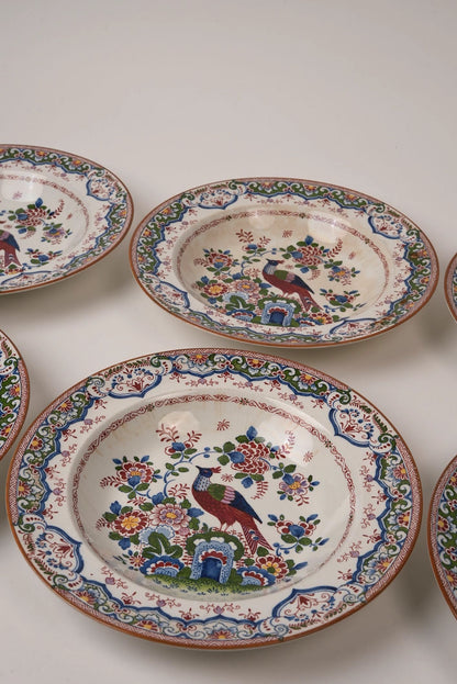 Antique Booths 'Old Dutch Peacock' China Dinner Service