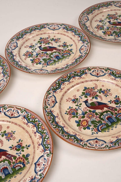 Antique Booths 'Old Dutch Peacock' China Dinner Service