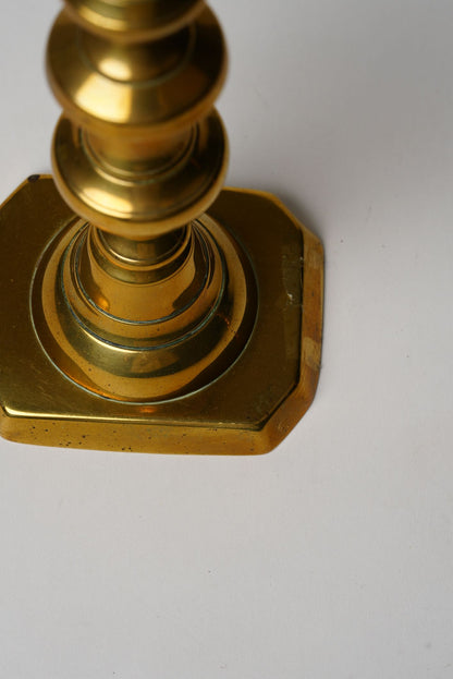 Victorian Brass Candle Holders