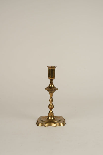 Antique Brass Candle Holders | Set of 2