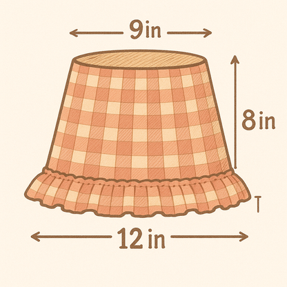 Stripe & Frill Lampshade