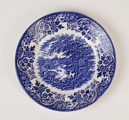 Churchill English Scene Blue Luncheon Plate