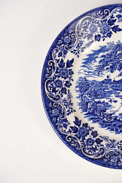Churchill English Scene Blue Luncheon Plate