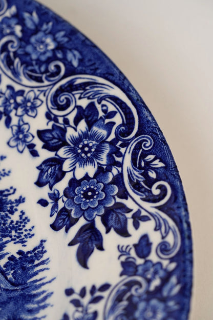 Churchill English Scene Blue Luncheon Plate