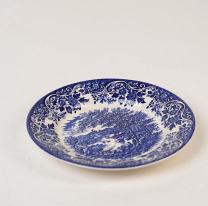 Churchill English Scene Blue Luncheon Plate