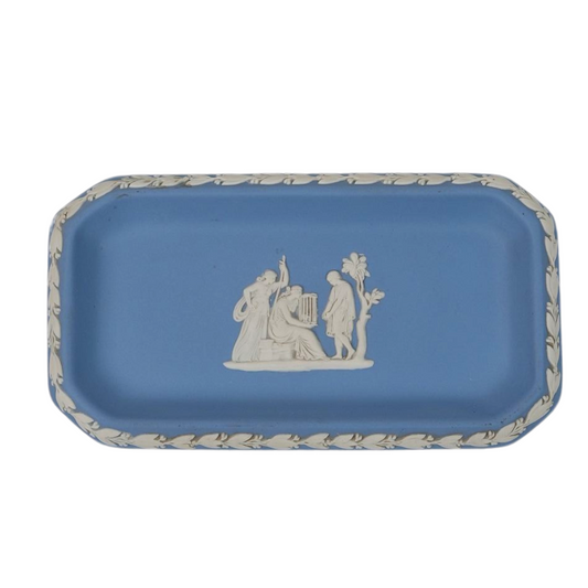 Classic Jasperware Rectangular Trinket Plate