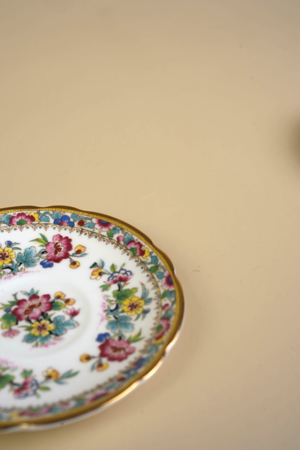 Small Coalport Ming Rose Coffee Cups & Saucers | Set of 5