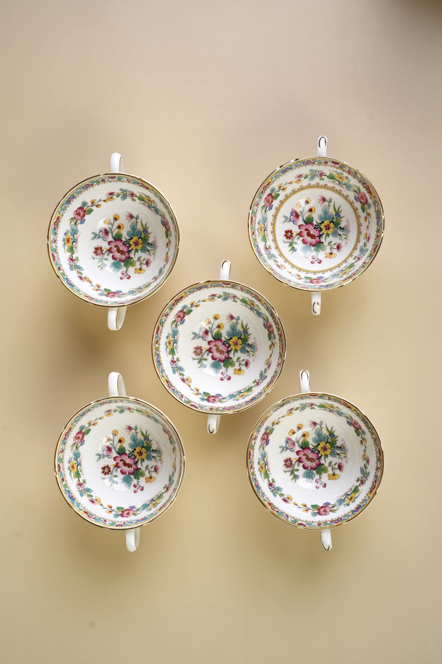 Coalport Ming Rose Bone China Bowls | Set of 10