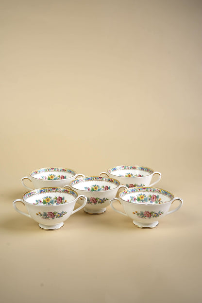 Coalport Ming Rose Bone China Bowls | Set of 10