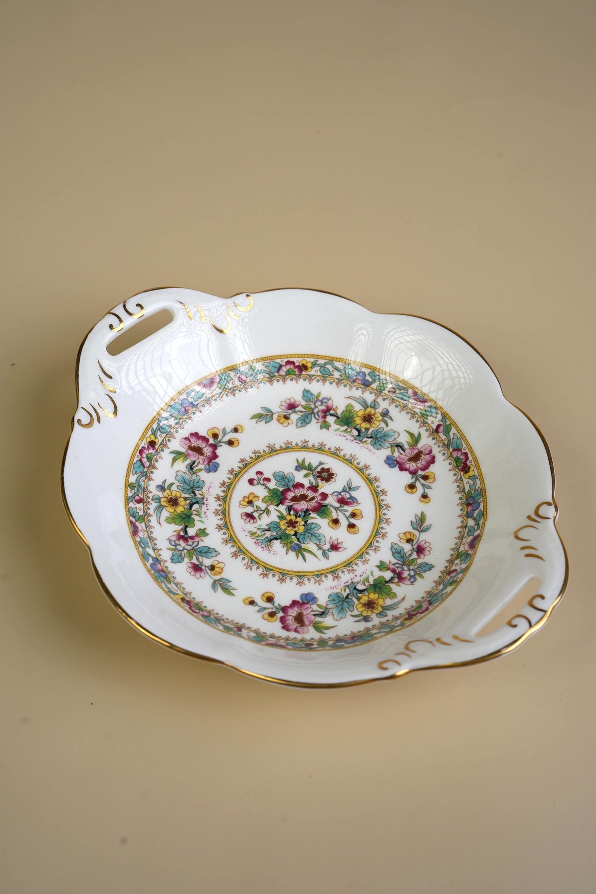 Coalport Ming Rose Handled Dessert Dishes | Set of 2