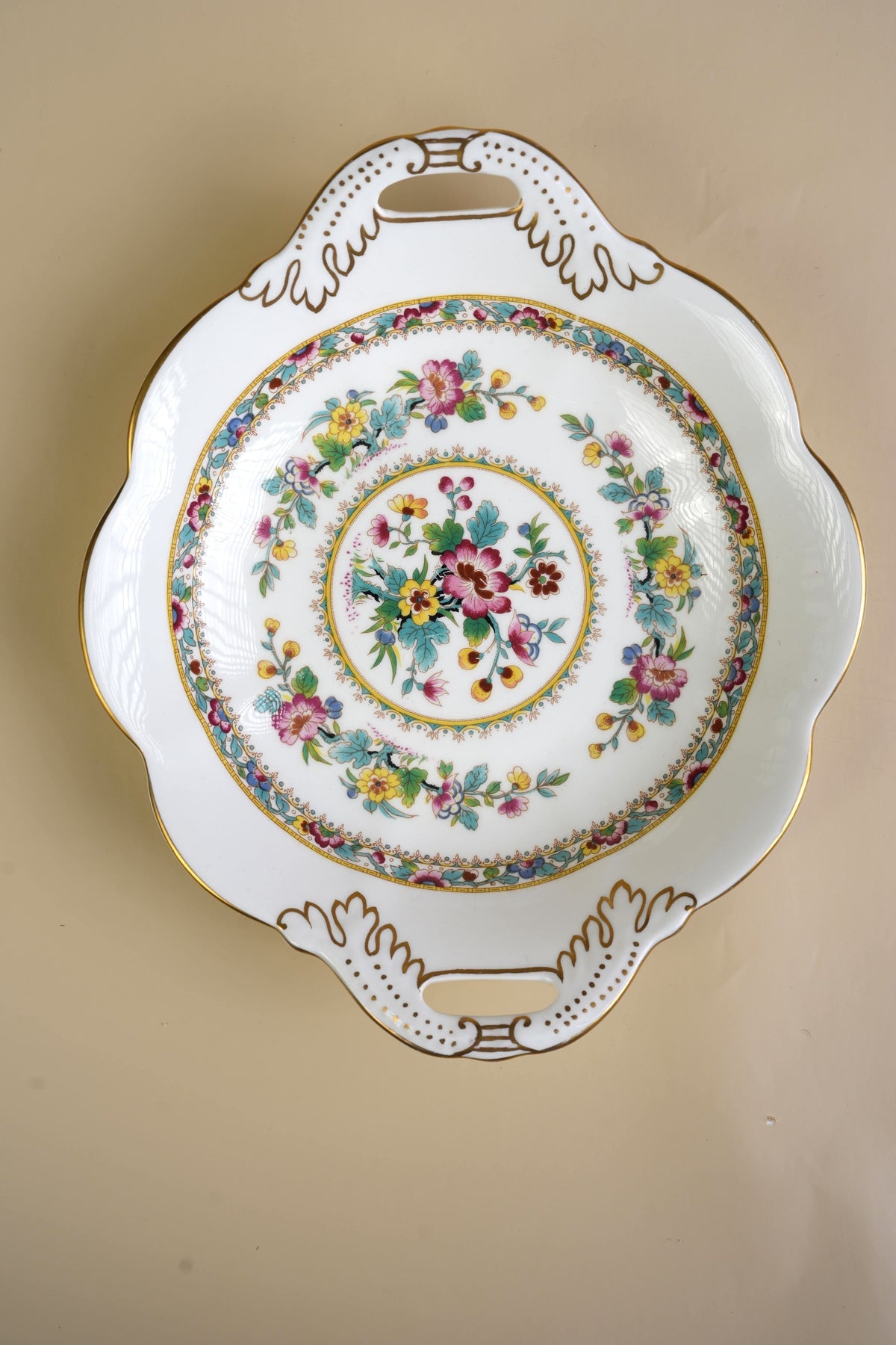 Coalport Ming Rose Handled Dessert Dishes | Set of 2