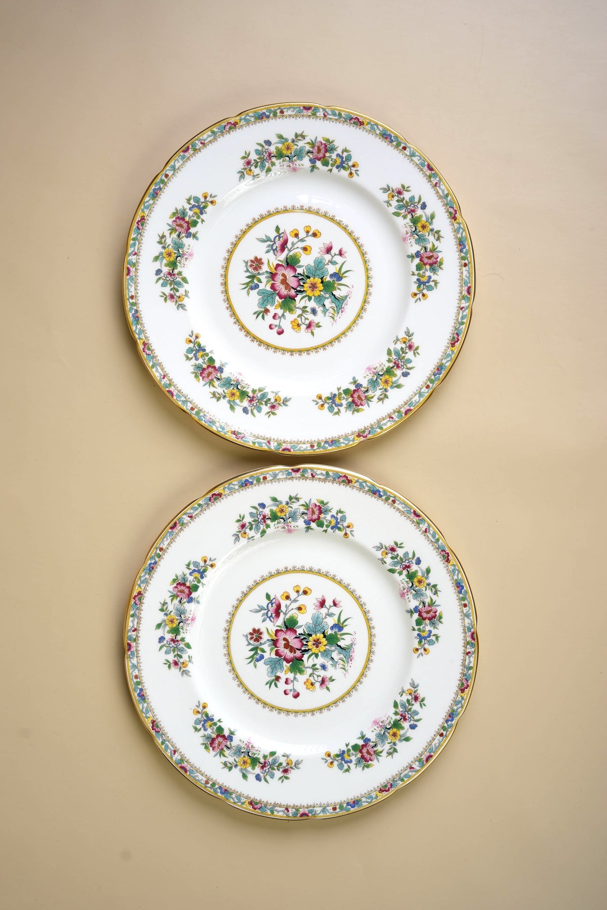 Coalport Ming Rose Dinner Plates | Set of 7