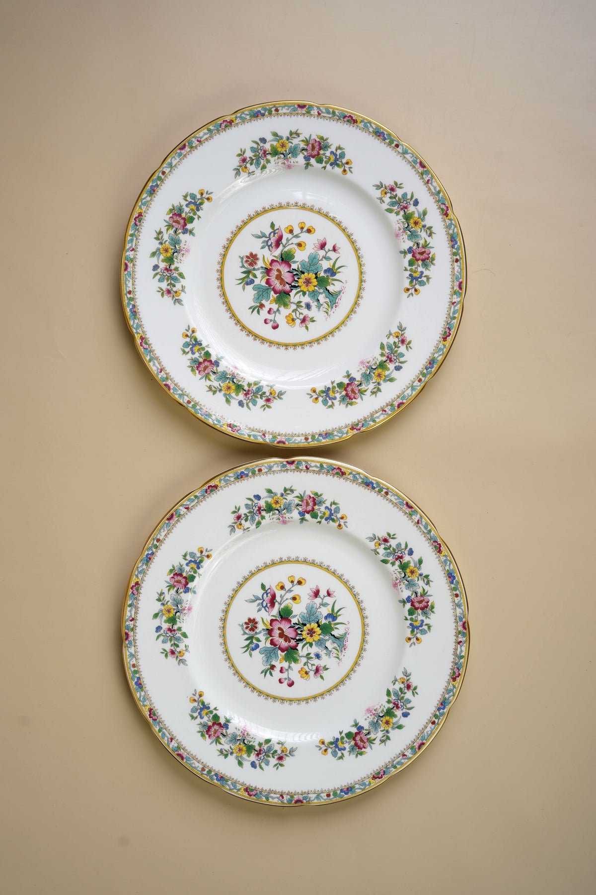 Coalport Ming Rose Dinner Plates | Set of 7