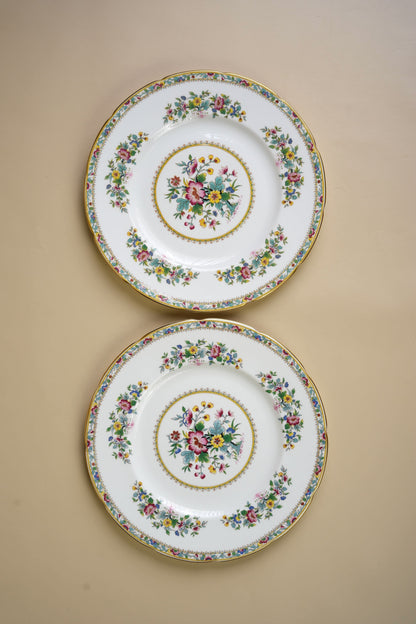 Coalport Ming Rose Dinner Plates | Set of 7