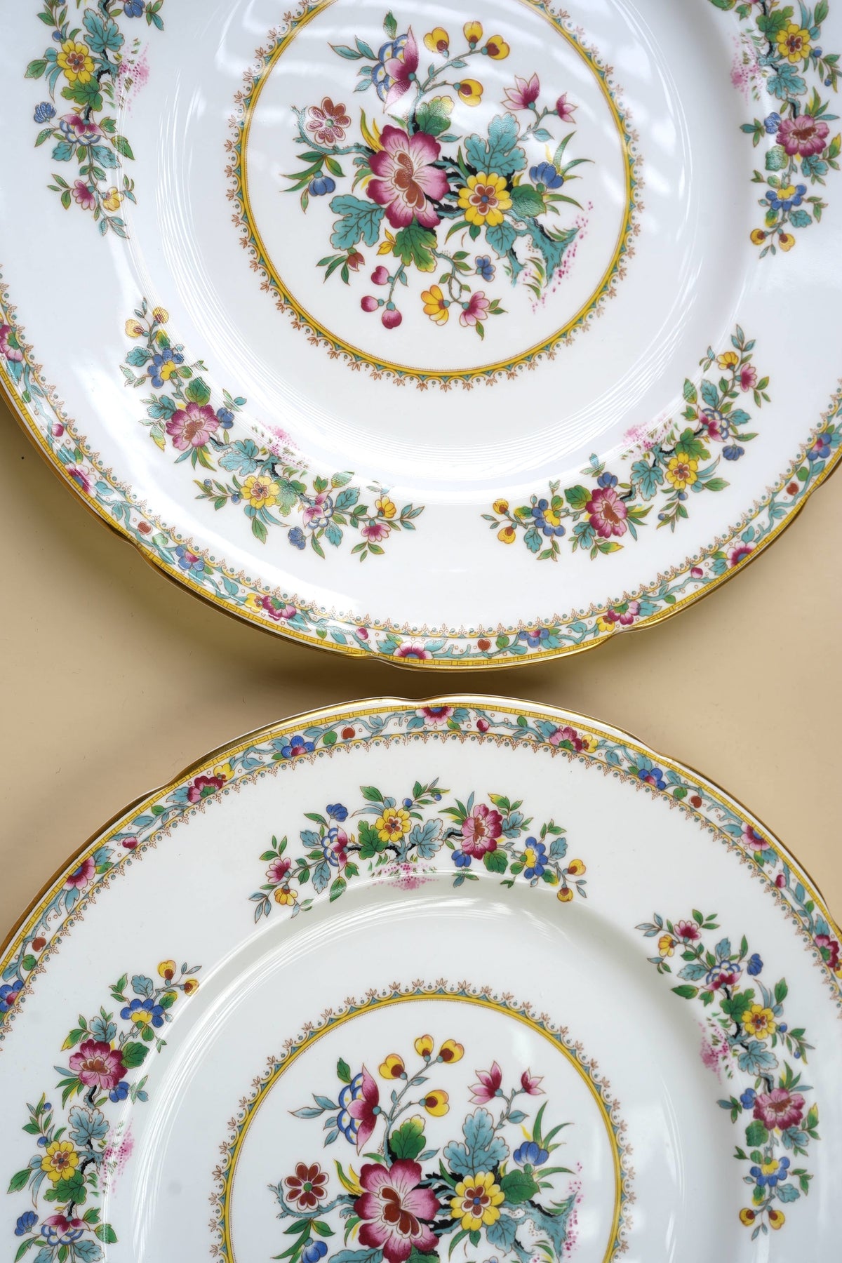 Coalport Ming Rose Dinner Plates | Set of 7