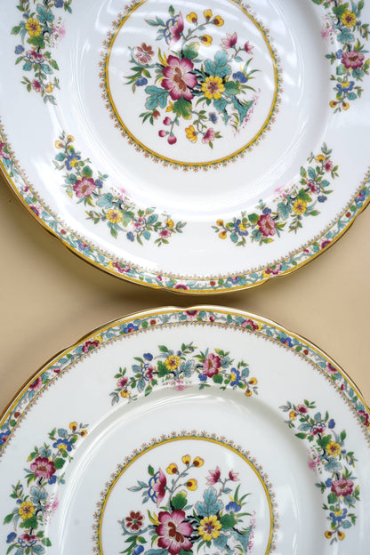 Coalport Ming Rose Dinner Plates | Set of 7