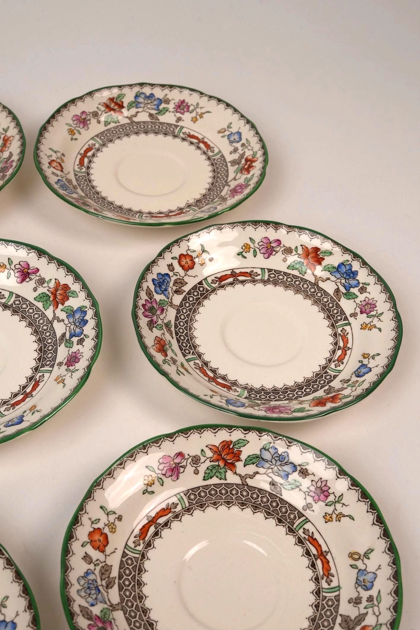 Spode Chinese Rose Tea Set | Set of 7