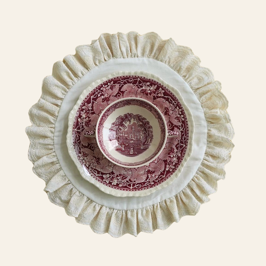 Lace Trim Placemats | Set of 2