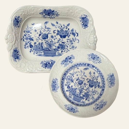 Antique Dinnerware Set by J. Ridgway