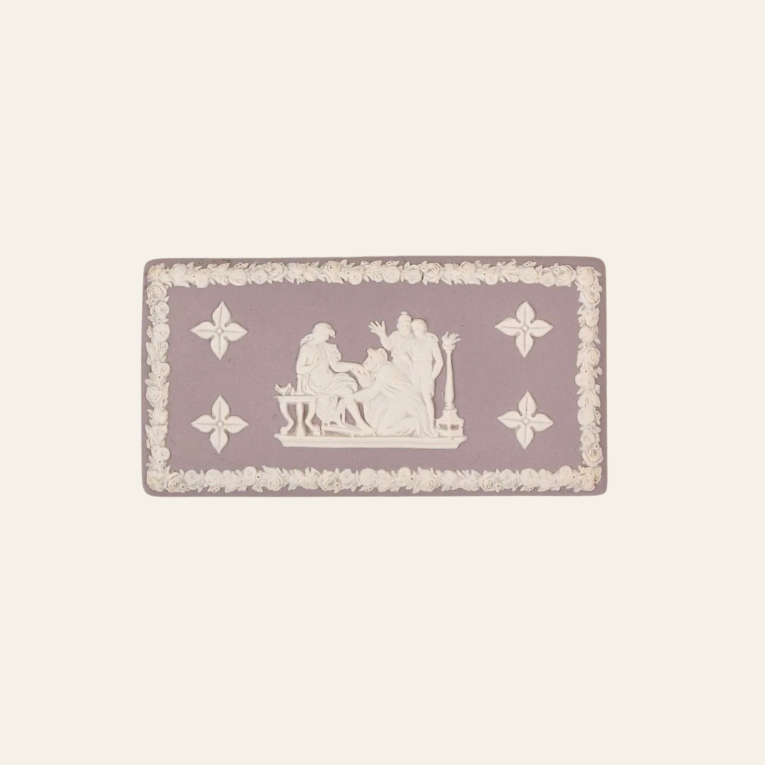 Rare Lilac Wedgwood Trinket Box