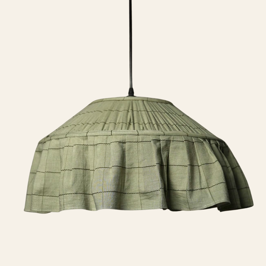 Pleated Hanging Lampshade