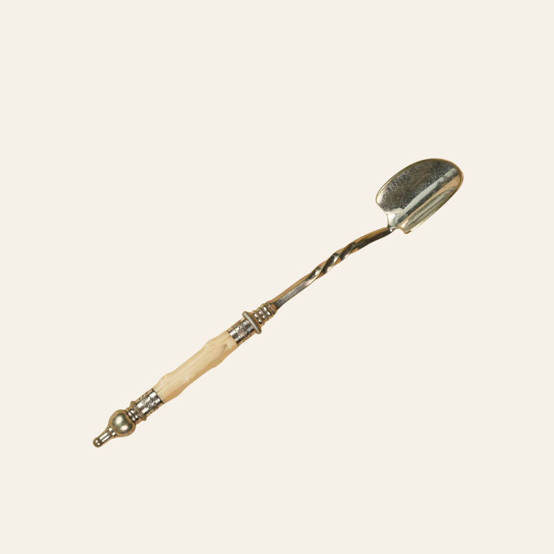 Silver-Plated Spoon with Barley-Twist Stem