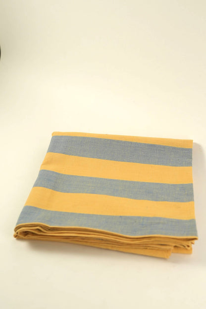 Striped Blue & Yellow Table Cover