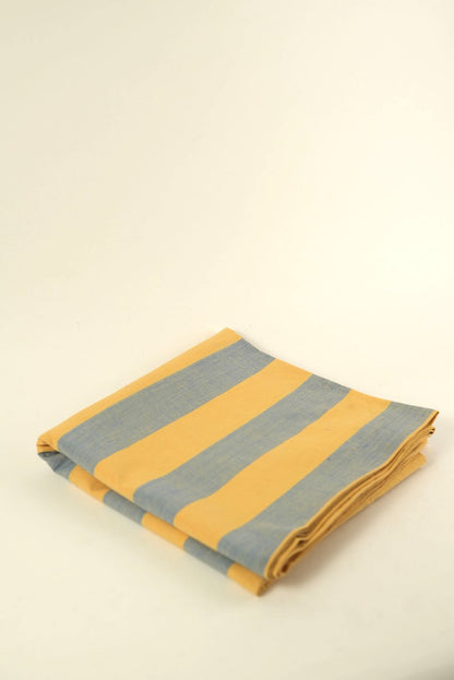 Striped Blue & Yellow Table Cover