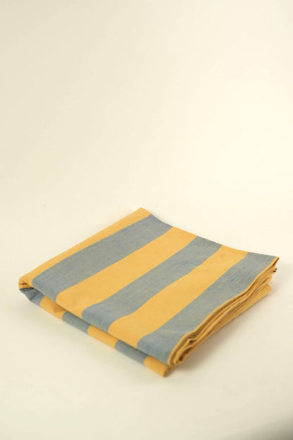 Striped Blue & Yellow Table Cover