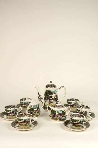 Country Style W.H Grindley & Co Vintage Coffee Service